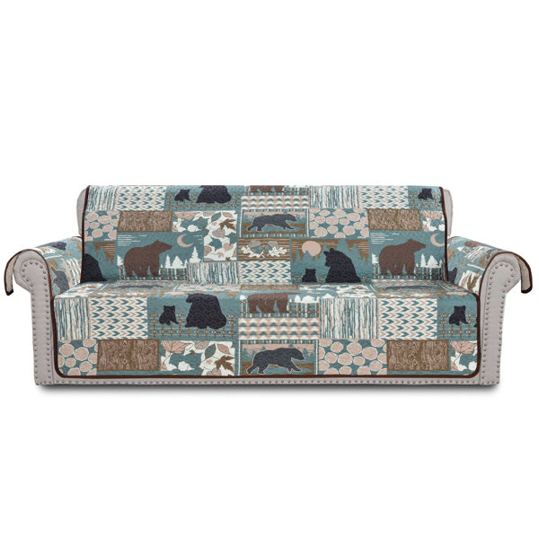 Timber Bear Quilted Sofa Cover NCU0NXD1483